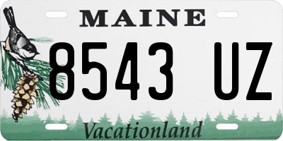 ME license plate 8543UZ