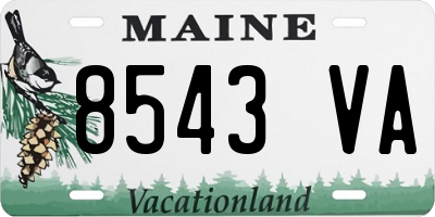 ME license plate 8543VA