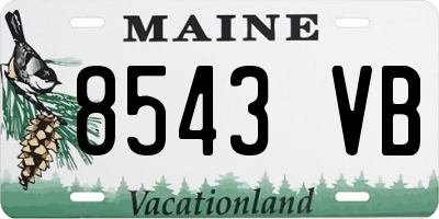 ME license plate 8543VB