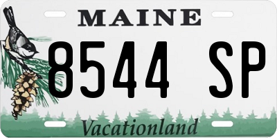 ME license plate 8544SP