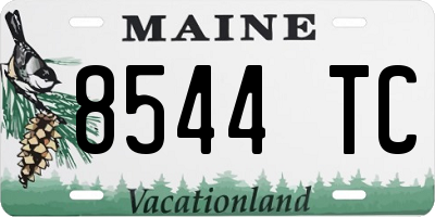 ME license plate 8544TC