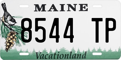 ME license plate 8544TP