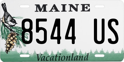 ME license plate 8544US