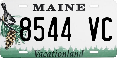 ME license plate 8544VC