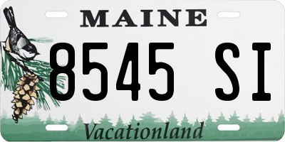 ME license plate 8545SI