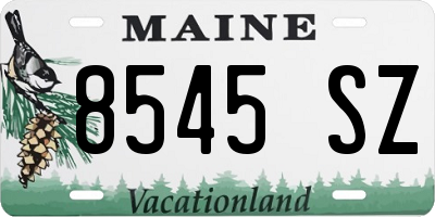 ME license plate 8545SZ