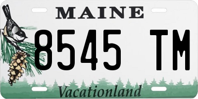 ME license plate 8545TM