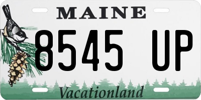 ME license plate 8545UP