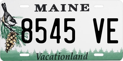 ME license plate 8545VE