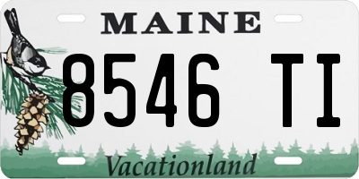 ME license plate 8546TI
