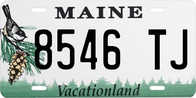 ME license plate 8546TJ