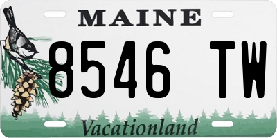 ME license plate 8546TW