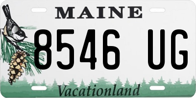 ME license plate 8546UG