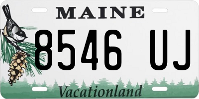 ME license plate 8546UJ
