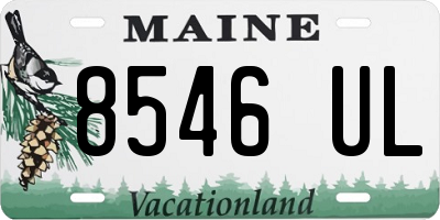ME license plate 8546UL
