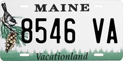 ME license plate 8546VA