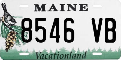 ME license plate 8546VB