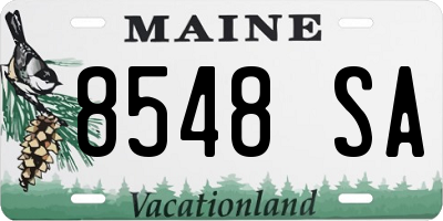 ME license plate 8548SA