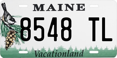 ME license plate 8548TL