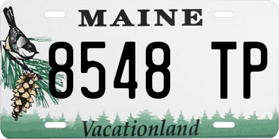 ME license plate 8548TP