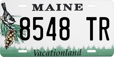 ME license plate 8548TR