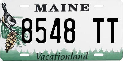 ME license plate 8548TT