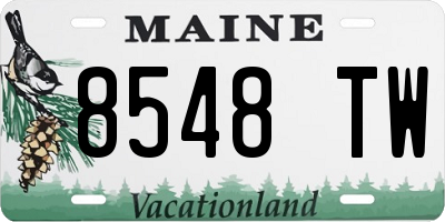 ME license plate 8548TW