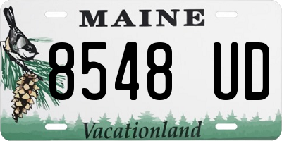 ME license plate 8548UD