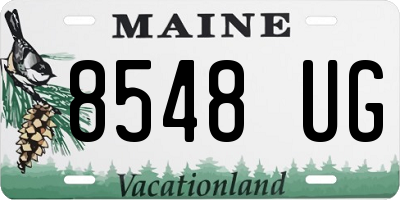 ME license plate 8548UG