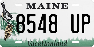 ME license plate 8548UP