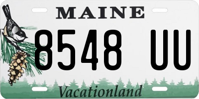 ME license plate 8548UU