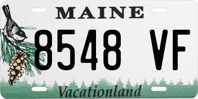 ME license plate 8548VF