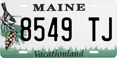 ME license plate 8549TJ