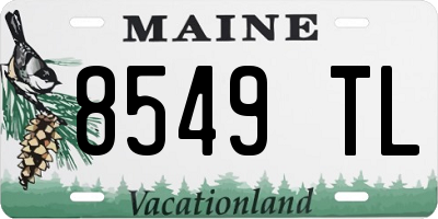 ME license plate 8549TL