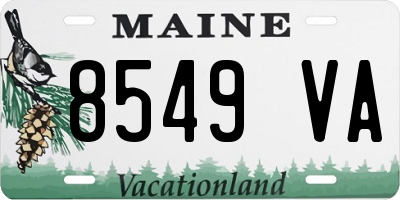 ME license plate 8549VA