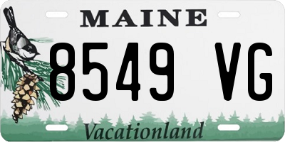 ME license plate 8549VG