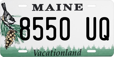 ME license plate 8550UQ