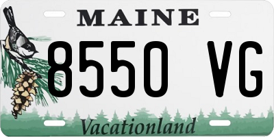 ME license plate 8550VG