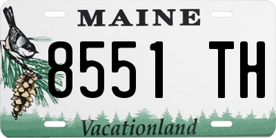 ME license plate 8551TH