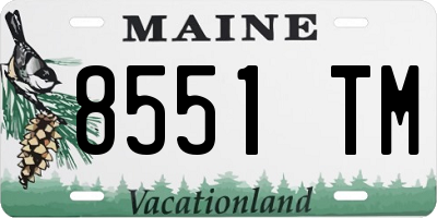 ME license plate 8551TM