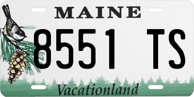 ME license plate 8551TS