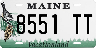 ME license plate 8551TT