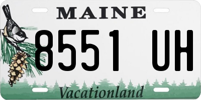 ME license plate 8551UH