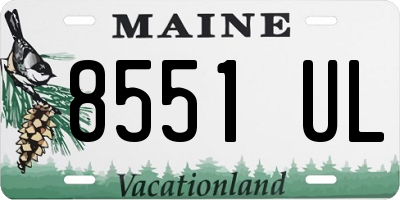 ME license plate 8551UL