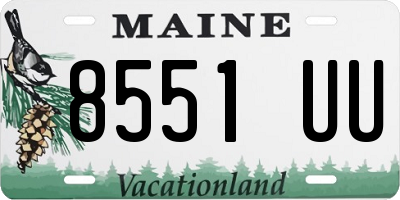 ME license plate 8551UU