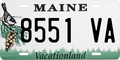 ME license plate 8551VA