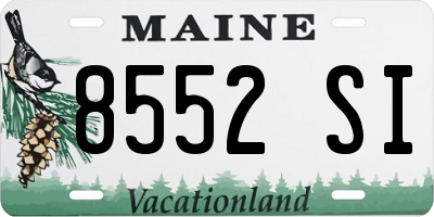 ME license plate 8552SI