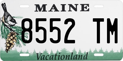 ME license plate 8552TM