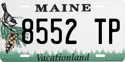ME license plate 8552TP