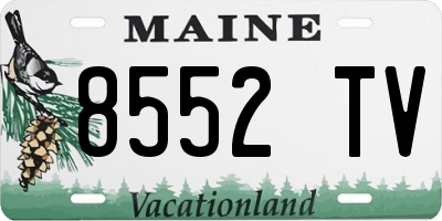 ME license plate 8552TV